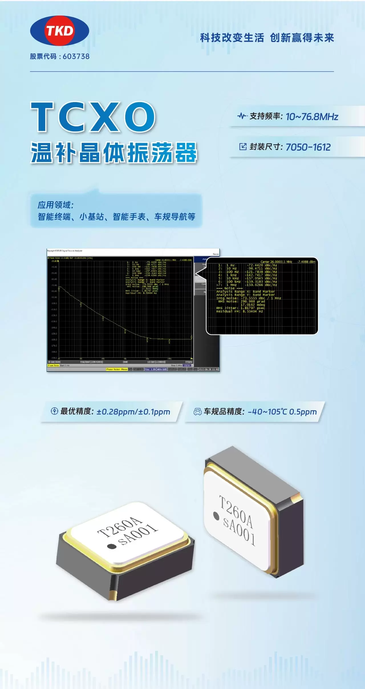 泰晶科技筑基通信设施,高精度温补晶振(TCXO) 泰晶科技筑基通信设施,高精度温补晶振(TCXO)